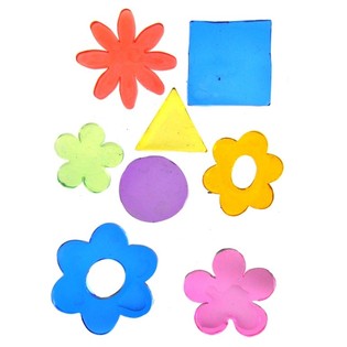Geelist Dekoratiivsed Kleebised Jelly Gems 25 x 16 cm (24 tk)
