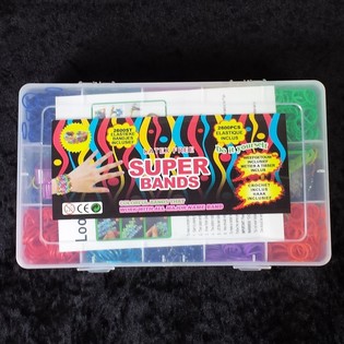 2600 tk Super Bands / Loom-kummid suures karbis (6 tk pakis)