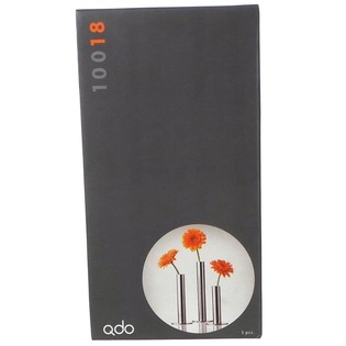 QDO - Roostevabast terasest vaasid 1 lillele, 3 tk komplekt (1 kmpl)