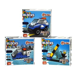 Ehitusklotsid Bricks - Politseiseeria (11 tk)