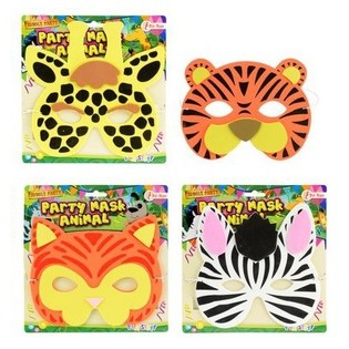 Penoplastist Loomamaskid Kaardil (18 tk) - Erinevad