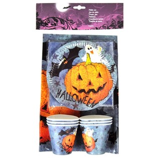 19-osaline Halloweeni lauan&otilde;ude komplekt (6 kmpl)