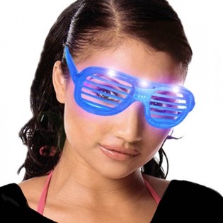 Valgustusega Shutter Shades prillid (24 tk)