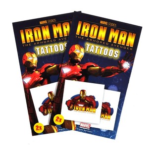 Marvel t&auml;toveeringud 2-osaline - Mudel Iron Man (50 tk)