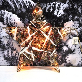 SUUR VALGUSTATUD J&Otilde;ULUT&Auml;HT DEKORATSIOON 45 CM (2 tk)