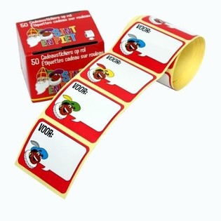 SINTERKLAASI KINGIKLEEBISED RULLIS, 50 TK (10 pakki)