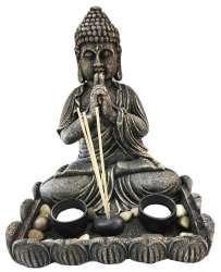 Dekoratiivne Buddha Teek&uuml;&uuml;nla ja Viirukiga (1 tk)