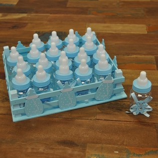 Dekoratiivne Kast 20 Mini-Lutipudeliga - Sinine