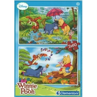 CLEMENTONI PUZZLE DISNEY PUHH 2 x 60 T&Uuml;KKI (6 tk pakis)