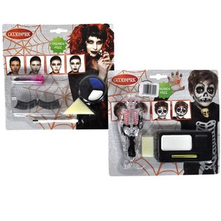 Halloweeni Näomaalingute Komplekt Kaardil (6 tk)