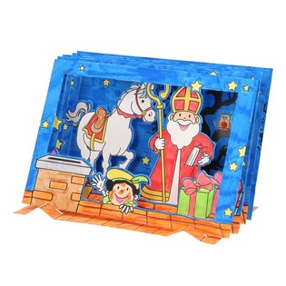 Sinterklaas / P&uuml;ha Nikolaus 3D Meisterdamiskomplekt (12 tk)