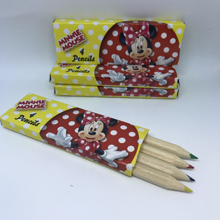 Disney - Minnie Mouse V%ikesed V%rvipliiatsid 4 tk Karbis (48 tk)