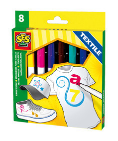 SES Tekstiilimarkerid Maxi (8 tk)