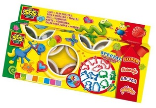 SES Plastiliin Claymania 8x90g + Vormid (1 tk.)