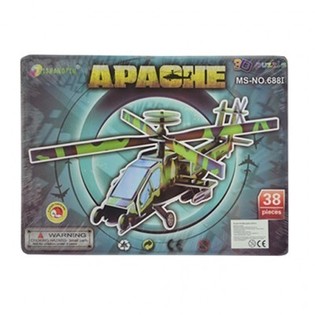 Suur 3D-puzle &ndash; Apache helikopter (3 tk)
