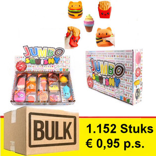 MEGA BULK PAKKUMINE - JUMBO SQUISNY EKRAANIL (1 152 tk)