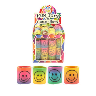 MINI SMILEY SPIRAALID &Oslash;3.5 CM DISPLEIL (60 tk.)
