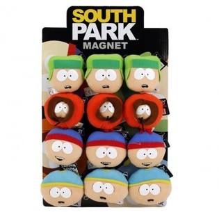 SOUTH PARK PLÜÜŠMAGNETID, 7CM, EKRÄÄNIL (12 tk)