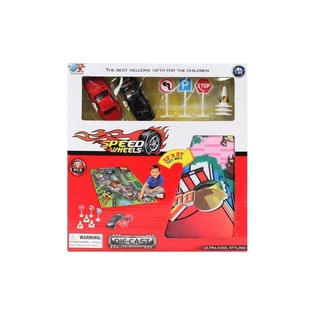 DIE CAST AUTOMUDELITE KOMPLEKT KOOS M&Auml;NGUMATIGA (6 tk)