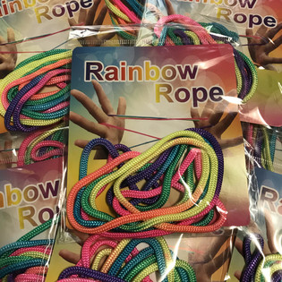RAINBOW ROPE - Mitmevärvilised vikerkaarenöörid (12 tk)