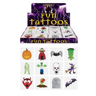 Fun Tattoos – Halloween mudel (48 pakki x 12 tk)