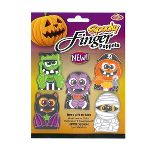 HALLOWEENI 5x J&Auml;LLEDAID N&Auml;PUNUKKU KAARDIL (48 tk)