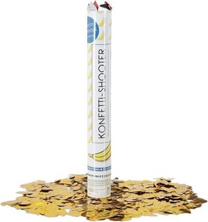 Konfeti kahur Banaan &ndash; V&auml;rv: kollane - 40 cm - party popper (10 tk)