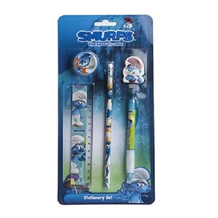 5-osaline Smurfide kirjatarvete komplekt (12 tk)