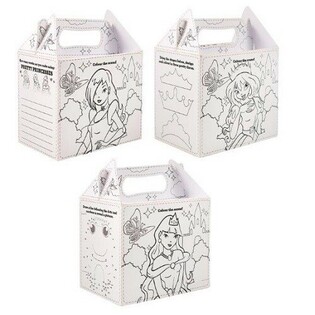 Toidukarbid Printsessid isev&auml;rvimiseks - 14 x 9,5 x 18 cm (24 tk)