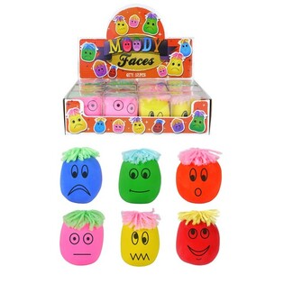 Suured Moody Faces Stressipallid Display-karbis (12 tk)