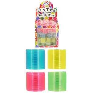 Mini v&auml;rvilised spiraalid &Oslash; 3 cm displeis (72 tk)