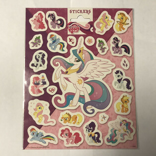 Suured My Little Pony kleepsulehed, 20x16 cm (10 tk)
