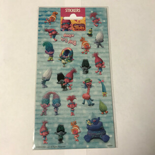Kleepsuleht: TROLLS, 20 x 10 cm (10 tk)