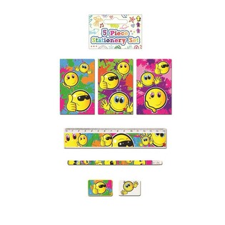 5-OSALINE SMILEY KIRJUTUSKOMPLEKT (24 tk)