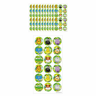 FUN STICKERS – DŽUNGEL, 18 KLEEPSU LEHEL (10 tk)