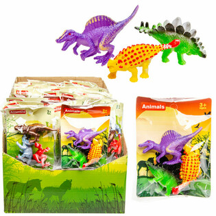 3 dinosaurust kotis (60 tk)