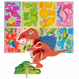3D dinosauruste pusled (48 tk)