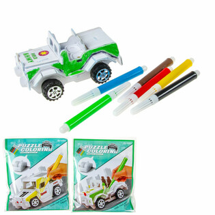 3D-puzle Pane kokku ja v&auml;rvi oma auto (12 tk)