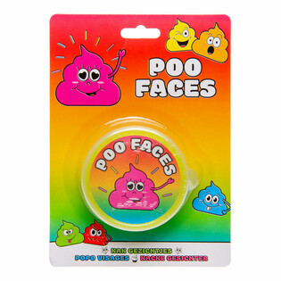 Smiley Kaka Slime Putty Kaardil (12 tk)