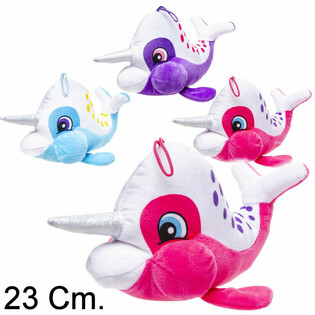 Pl&uuml;&uuml;sist Narval Sarvega - 23 cm - Erinevad V&auml;rvid (12 tk)