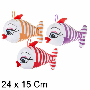 Pl&uuml;&uuml;&scaron;ist r&otilde;&otilde;mus kala suurte huultega - 24 cm - Mix (12 tk)