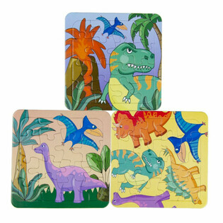 Dinoauruste puslede segu - 14x14 cm (50 tk)