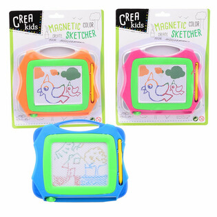 CREA KIDS - Magnetiline v&auml;rviline joonistustahvel (12 tk)