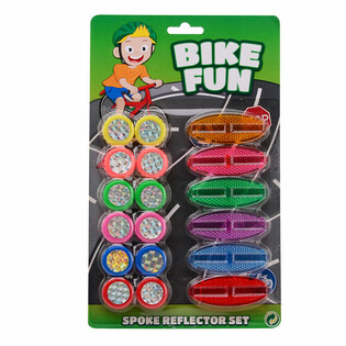 BIKE FUN - 18-osaline Jalgratta Kodarahelkurite Komplekt Kaardil (1 tk)