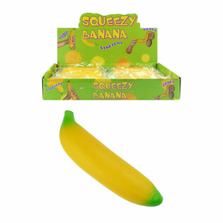 Pigistatav banaan &bdquo;Squeeze&ldquo; - 18 cm (12 tk displeis)
