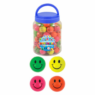 P&otilde;rkepallid Smiley &Oslash;3,3cm - 72 tk purk