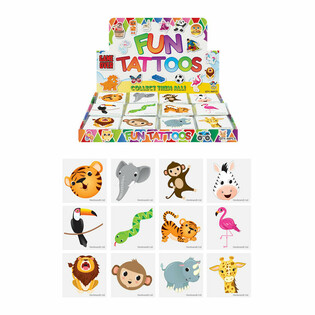 FUN TATTOOS - DŽUNGLILOOMAD - EKRAAN (48x12 tk)