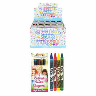 Printsesside Vaskkriitide Komplekt 4-osaline Display-karbis (120 tk)
