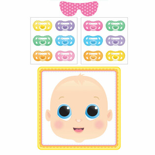 BABY SHOWER M&Auml;NG - STICK THE DUMMY (12 t&uuml;kki)