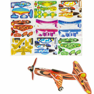 Vahtplastist lennukid loosipakki (96 tk)